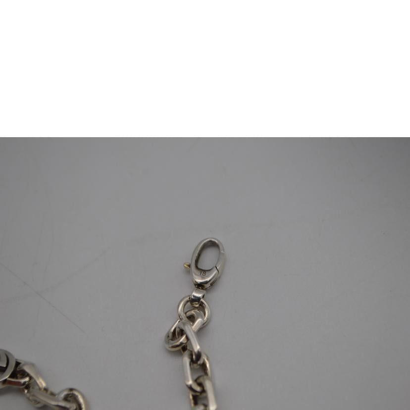 GUCCI グッチ/インターロッキングSV925ブレスレット18cm/620798//ABランク/89