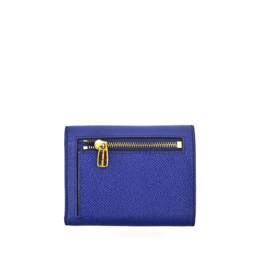 DOLCE&GABBANA ドルチェ&ガッバーナ/D&G/コンチネンタルウォレットスモール/ブルー//Aランク/75