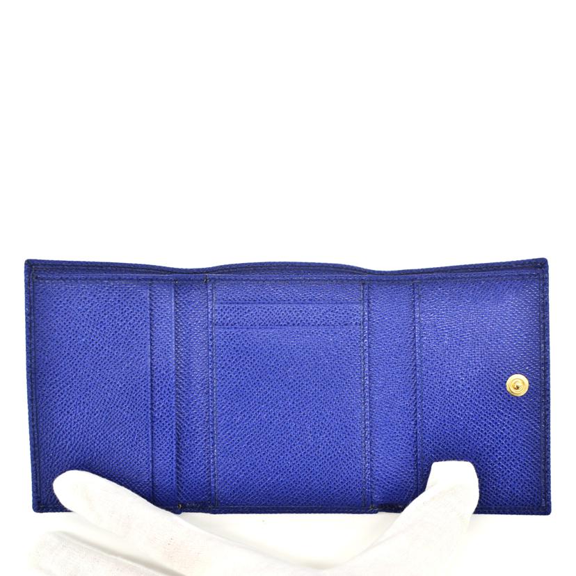 DOLCE&GABBANA ドルチェ&ガッバーナ/D&G/コンチネンタルウォレットスモール/ブルー//Aランク/75