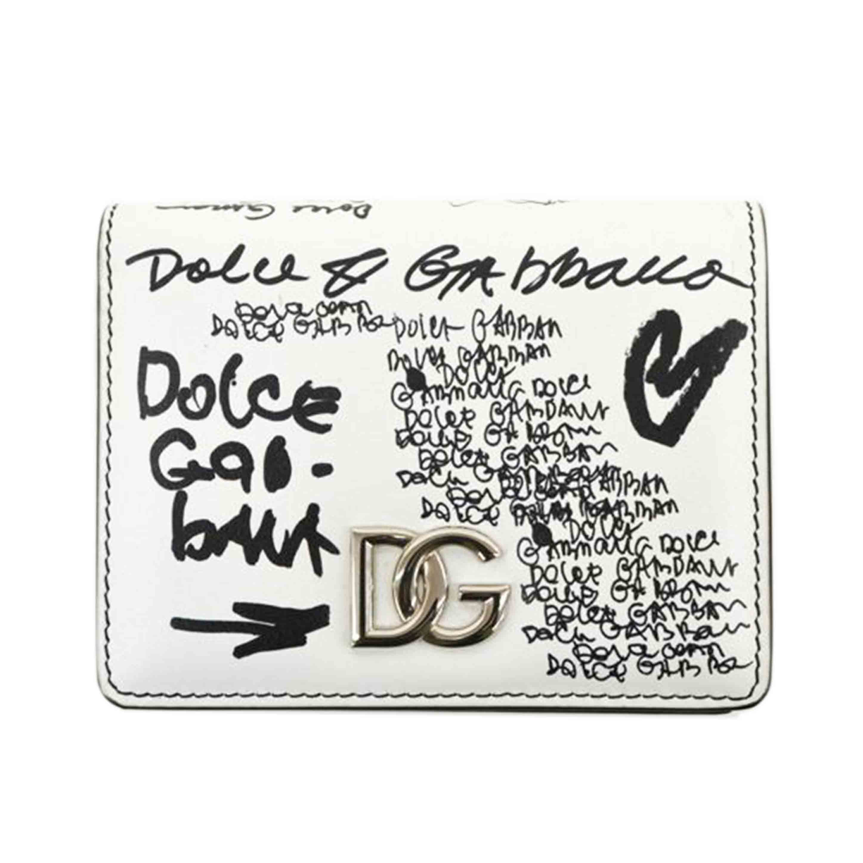 DOLCE&GABBANA ドルチェ&ガッバーナ/グラフィティプリント二つ折り財布//Aランク/75