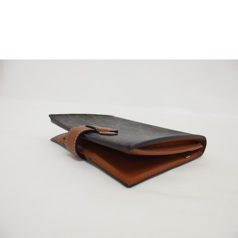 CELINE セリーヌ/2つ折りコンパクト財布/ブラウン//S-L******/Bランク/04