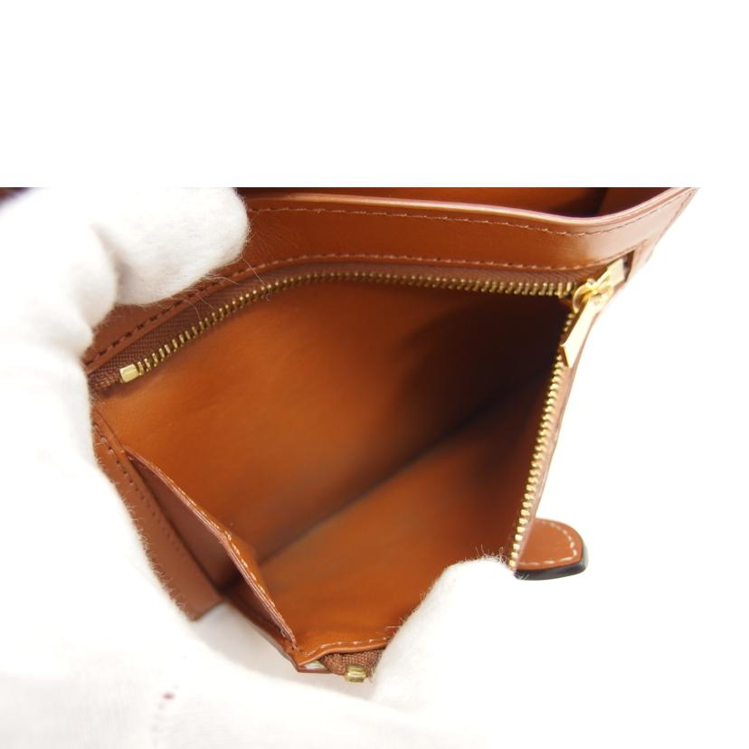 CELINE セリーヌ/2つ折りコンパクト財布/ブラウン//S-L******/Bランク/04