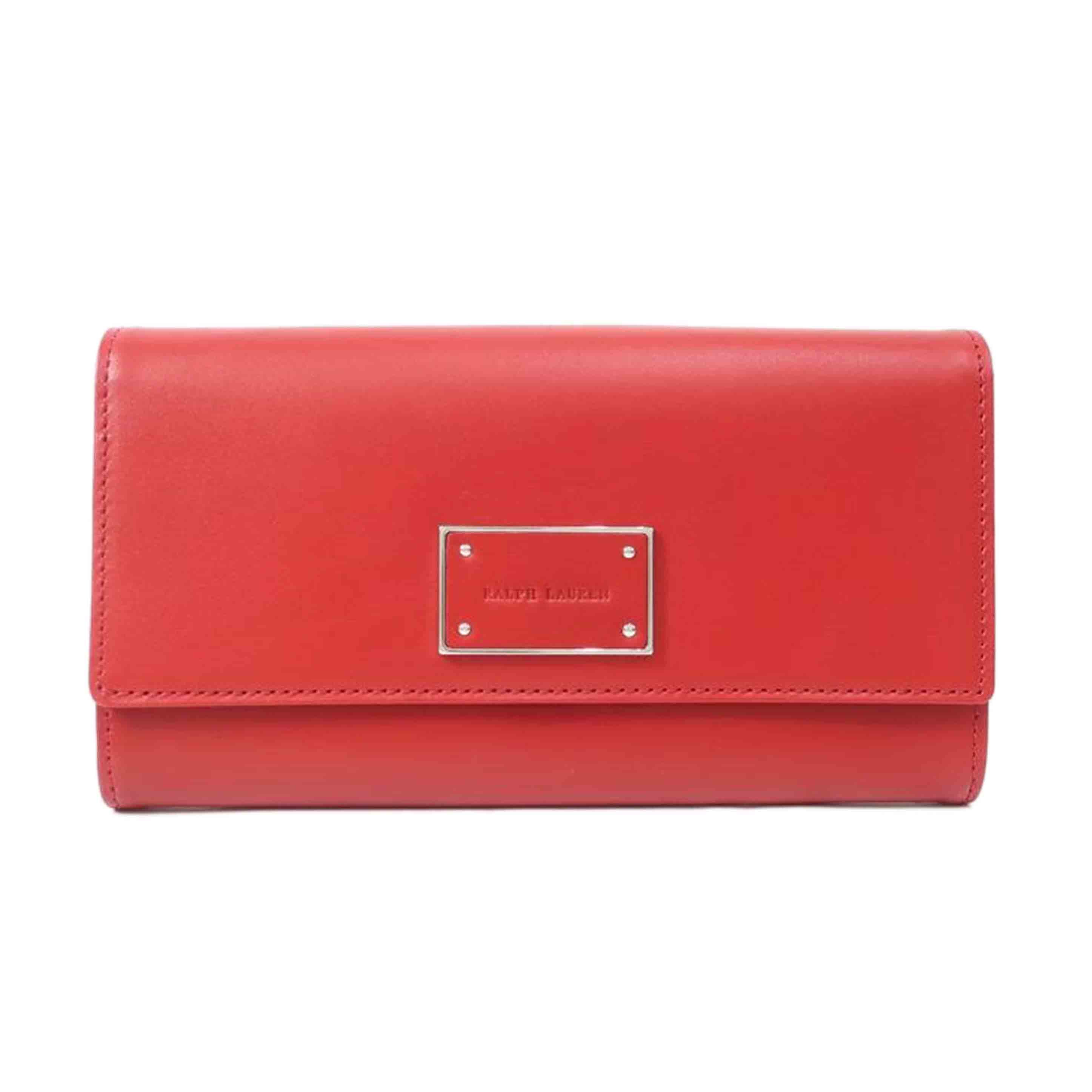 RALPH LAUREN ラルフローレン/長財布 ディープレッド//Sランク/65