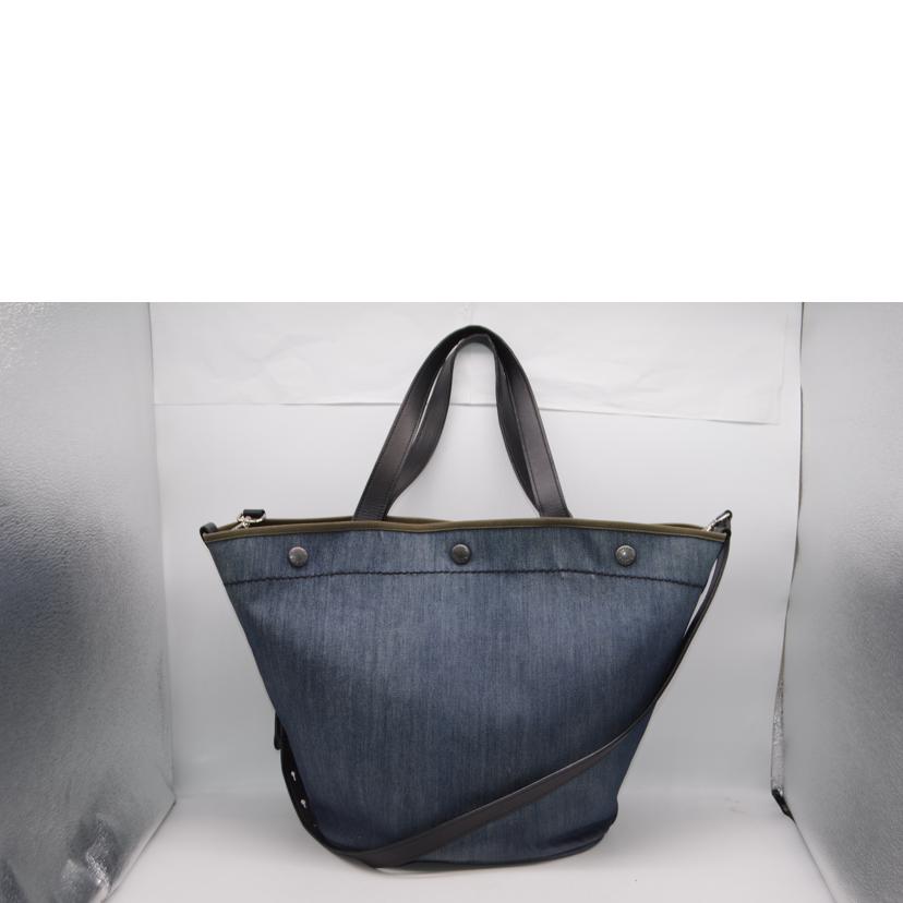 PRADA プラダ/ロゴデニムシティカーフ2wayレザーハンド/1BG244//103/Bランク/89