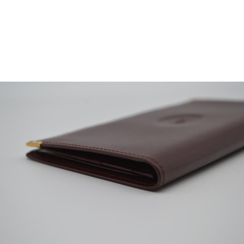 Cartier カルティエ/マストラインレザー長財布/ボルドー/3184160//Aランク/89