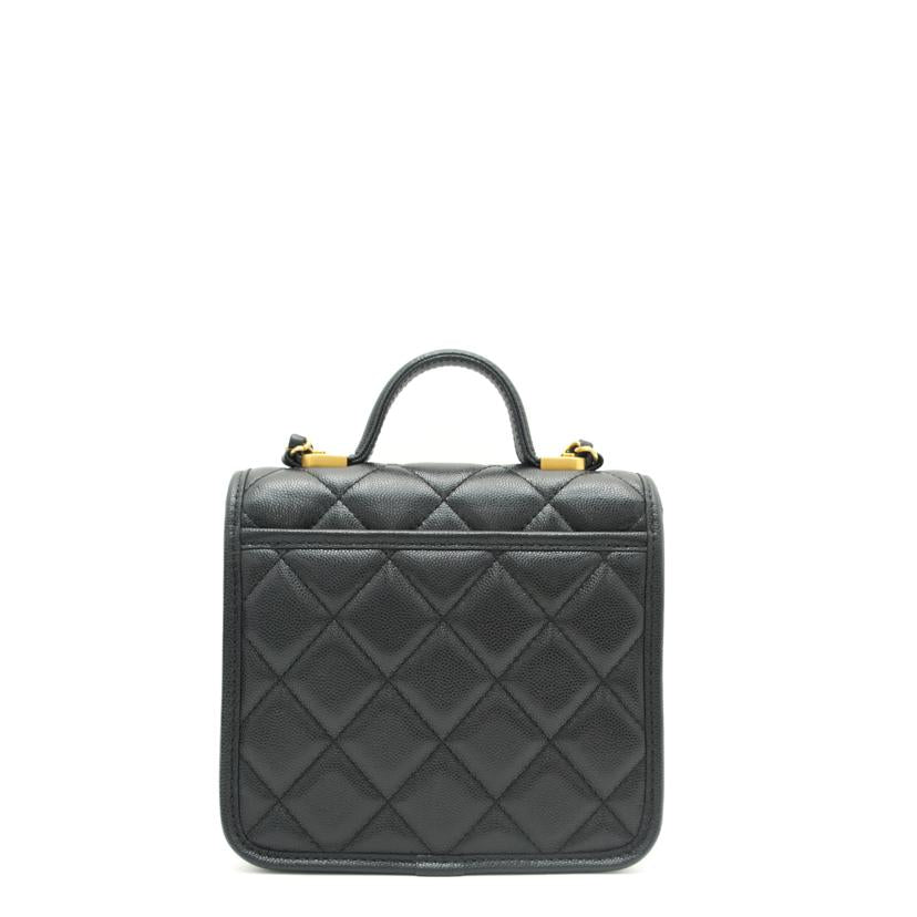 CHANEL シャネル/ココマークキャビアスキン2WAYハンド//C52*****/Aランク/75