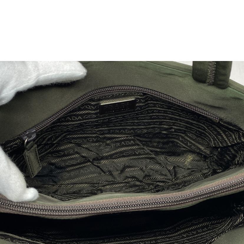 PRADA PRADA/テスートナイロン ハンドバッグ カーキ/B8497//BCランク/52