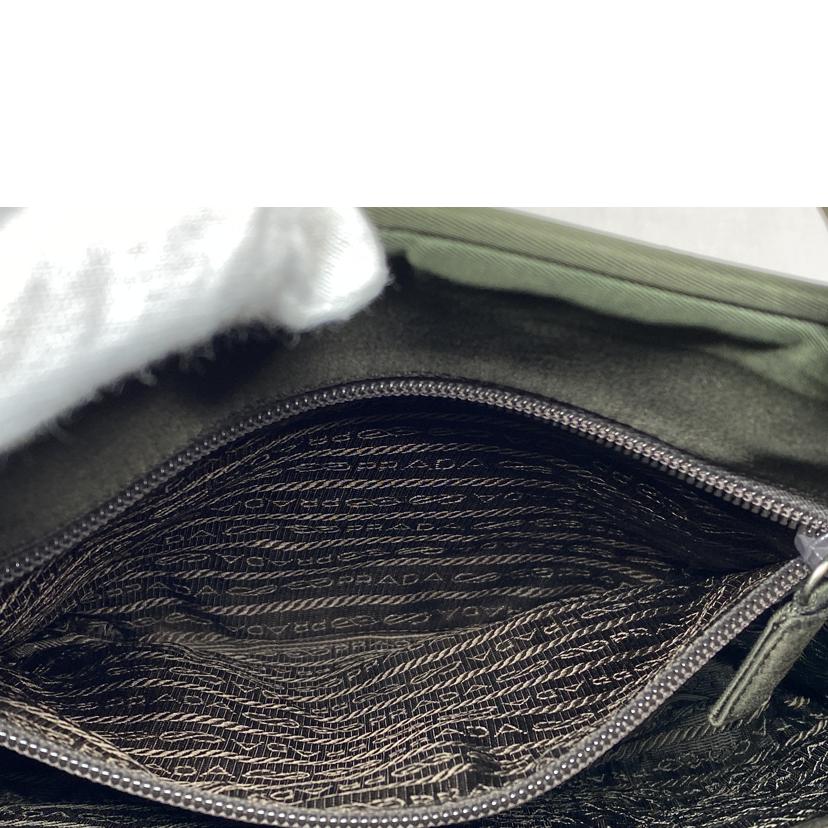 PRADA PRADA/テスートナイロン ハンドバッグ カーキ/B8497//BCランク/52