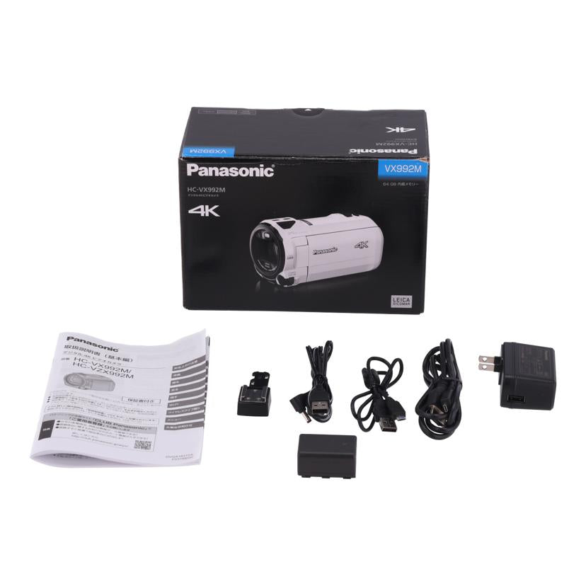 Panasonic パナソニック /4Kビデオカメラ/HC-VX992M//DN1CB001505/ABランク/09