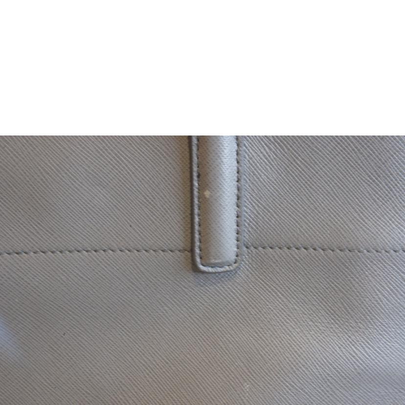 PRADA プラダ/サフィアーノレザー2wayショルダー/グレー//31/*****/ABランク/92