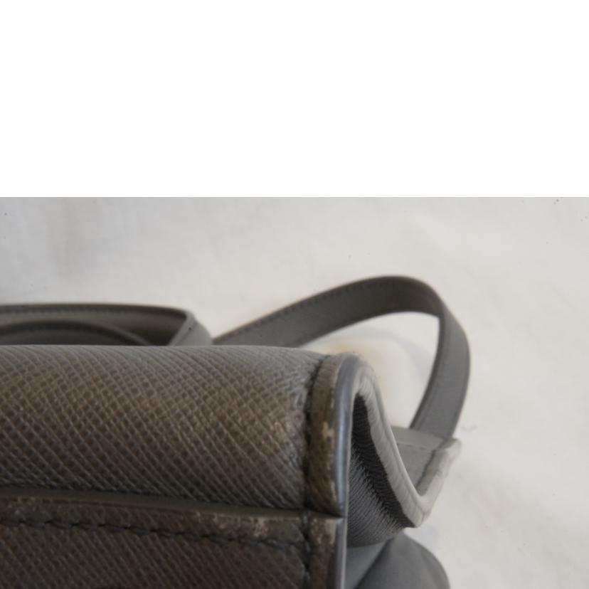 PRADA プラダ/サフィアーノレザー2wayショルダー/グレー//31/*****/ABランク/92