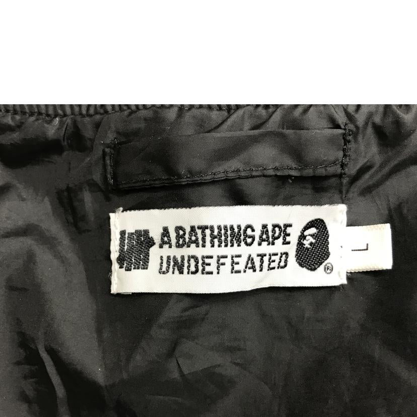 ABATHINGAPE×UNDEFEATED アベイシングエイプ×アンディフィーテッド/MA-1 WOODLAND CAMO SHARK//Bランク/51