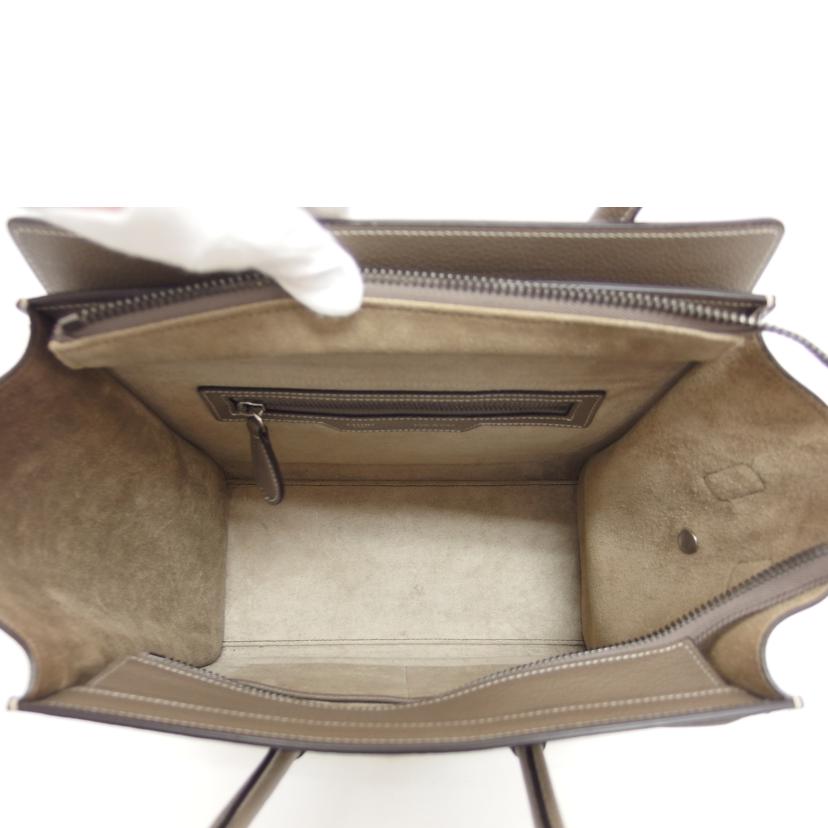 CELINE/ラゲージマイクロショッパー/エトゥープ//U-A****************/ABランク/04