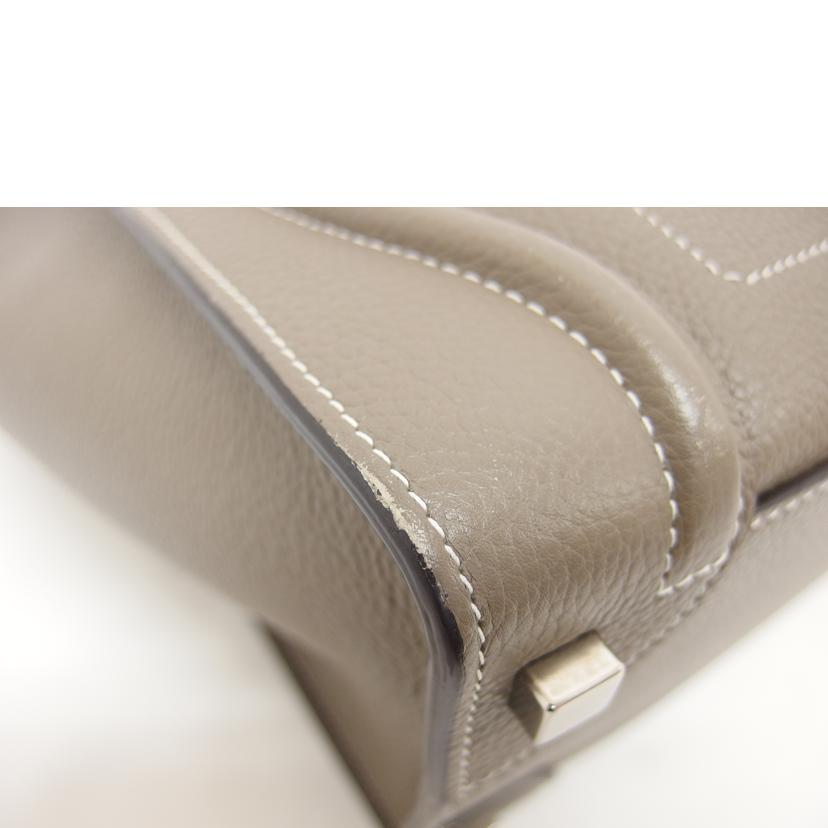 CELINE/ラゲージマイクロショッパー/エトゥープ//U-A****************/ABランク/04