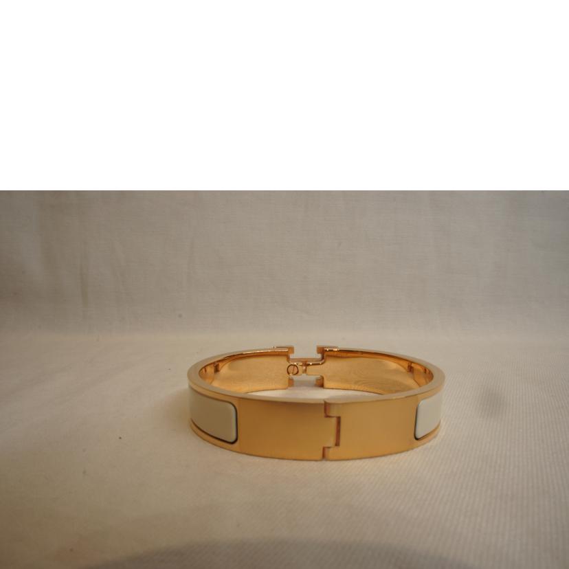 HERMES エルメス/クリククラック/Hバングル/ホワイトピンクゴールド//SAランク/92