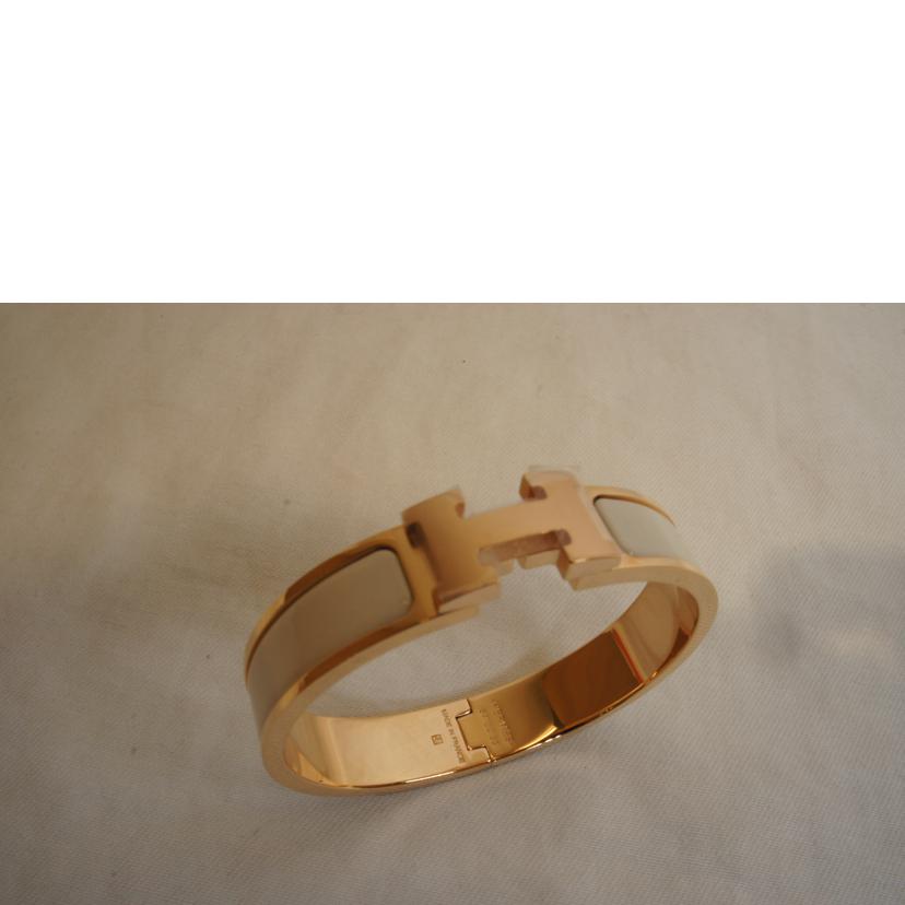 HERMES エルメス/クリククラック/Hバングル/ホワイトピンクゴールド//SAランク/92