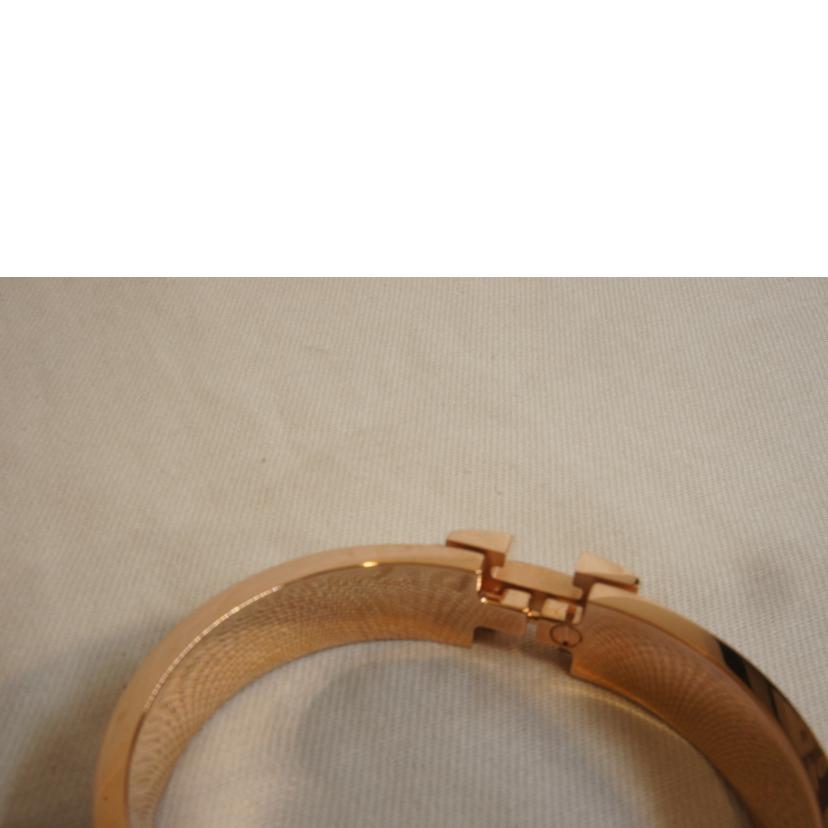 HERMES エルメス/クリッククラック/Hバングル/ホワイトピンクゴールド2//SAランク/92