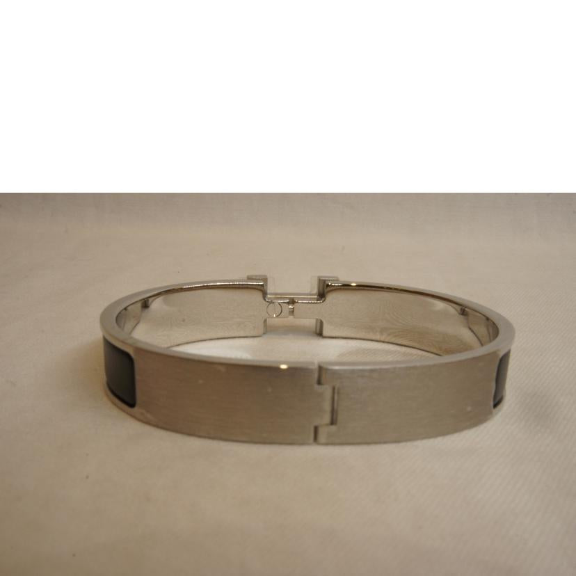 HERMES エルメス/クリッククラック/Hバングル/ブラックシルバー//SAランク/92