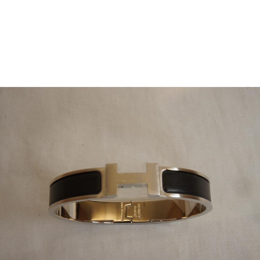 HERMES エルメス/クリッククラック/Hバングル/ブラックシルバー//SAランク/92