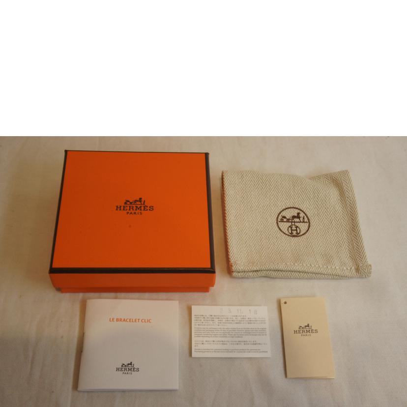 HERMES エルメス/クリッククラック/Hバングル/ブラックシルバー//SAランク/92