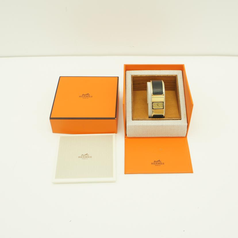 HERMES エルメス/ロケ・バングルウォッチ/レザー/クオーツ/LO1.201//897***/Bランク/38