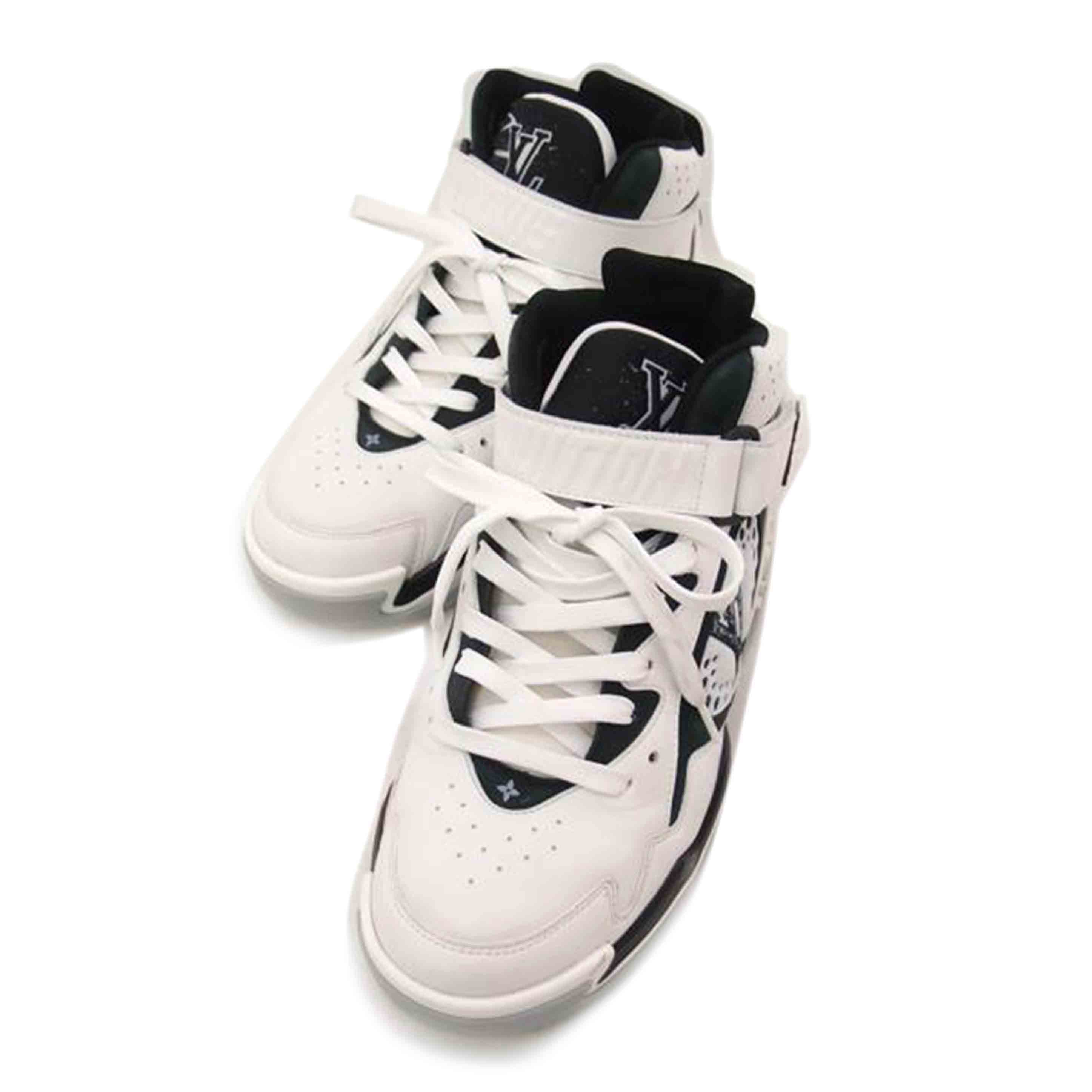 LOUIS VUITTON ルイ・ヴィトン ハイカットスニーカー 靴 白 /トレイナー2・ラインスニーカー/5 1/2(約25.5cm)/1AAH96//GO0***/ABランク/69