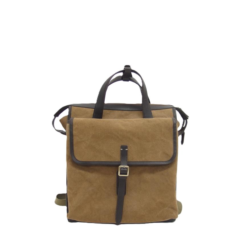 TSUCHIYA KABAN 土屋鞄/レザーキャンバス2wayスクエアリュック//Bランク/04