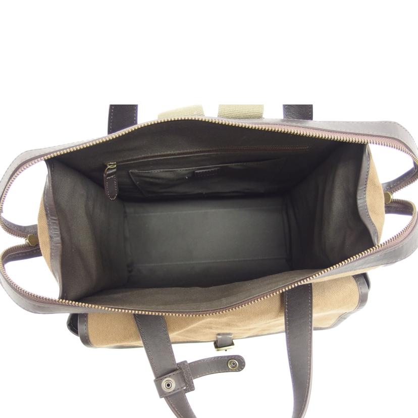 TSUCHIYA KABAN 土屋鞄/レザーキャンバス2wayスクエアリュック//Bランク/04