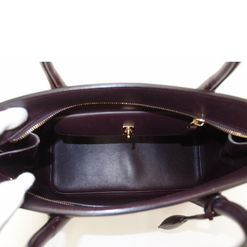 ChristianDior ディオール/オープンバーレザートート/ボルドー/M1055QBXM//335/ABランク/69