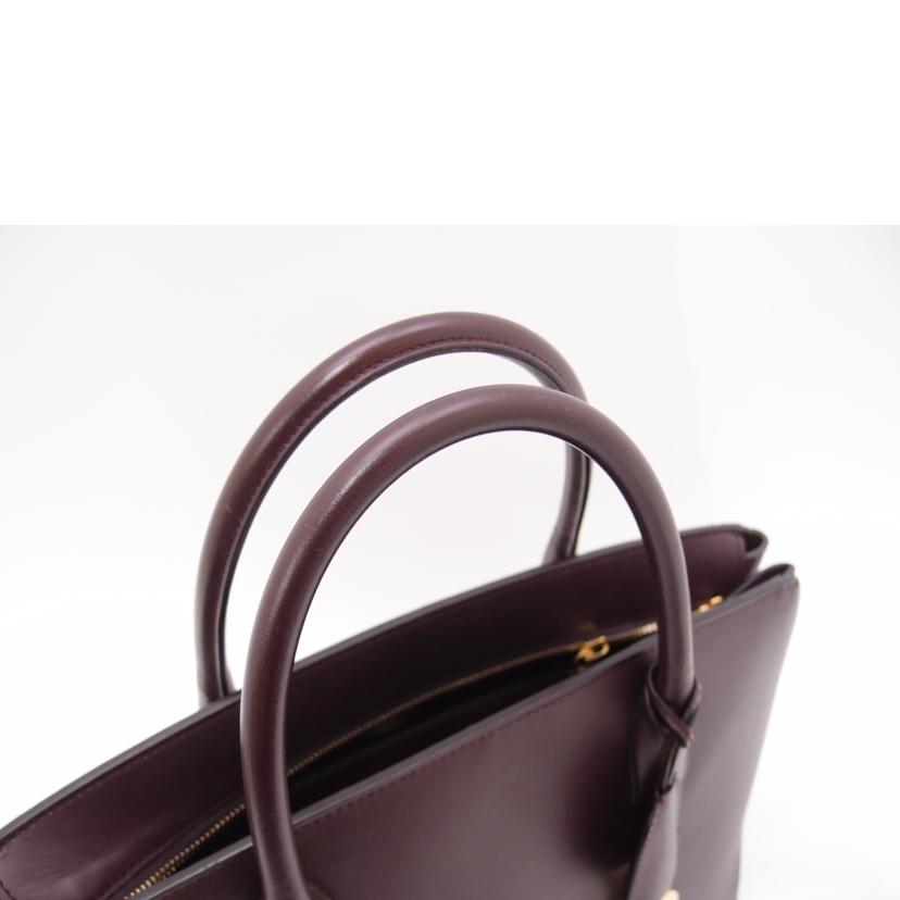 ChristianDior ディオール/オープンバーレザートート/ボルドー/M1055QBXM//335/ABランク/69