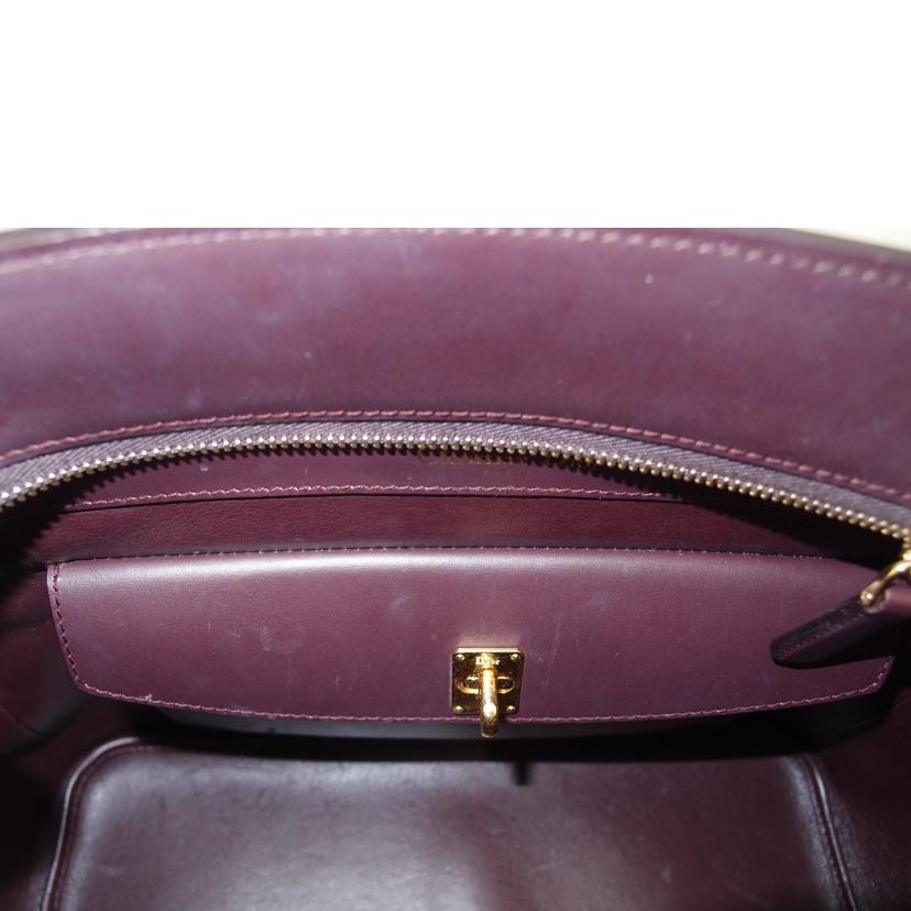 ChristianDior ディオール/オープンバーレザートート/ボルドー/M1055QBXM//335/ABランク/69