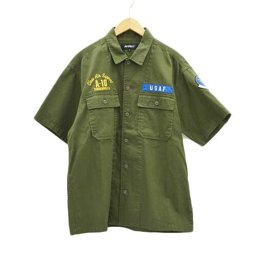 AVIREX アヴィレックス/66th WEAPONS SQUADRON 半袖シャツ//Bランク/05
