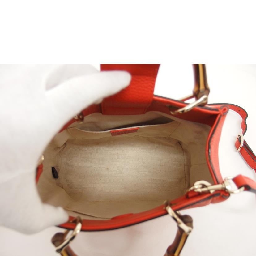 GUCCI グッチ/バンブー ミニショッパー/2Wayハンドバッグ/368823//001***/Aランク/04