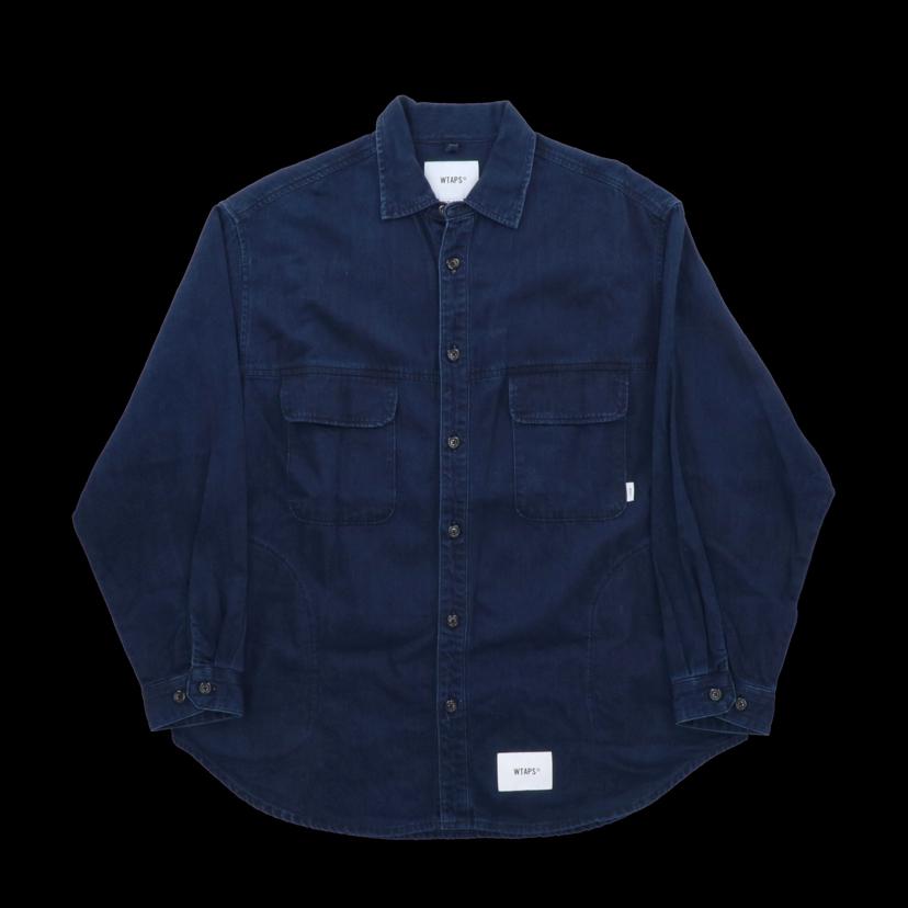 WTAPS ダブルタップス/WCPOデニムシャツ//濃紺/入手困難/レア/231WVDT-SHM01//ABランク/24