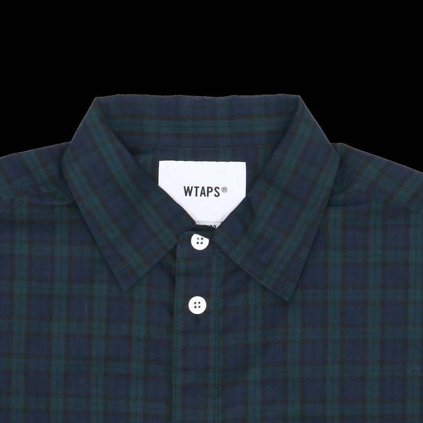 WTAPS ダブルタップス/ブラックウォッチ柄ブロードシャツ//グリーンxネイビー/入手困難/レア/251TQDT-SHM02//ABランク/24