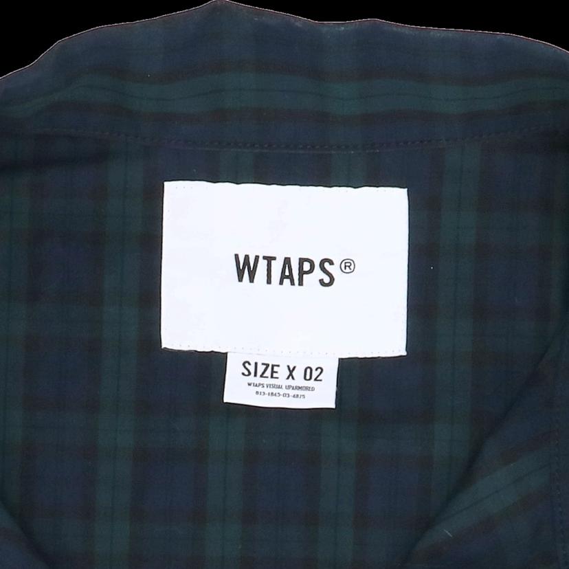WTAPS ダブルタップス/ブラックウォッチ柄ブロードシャツ//グリーンxネイビー/入手困難/レア/251TQDT-SHM02//ABランク/24