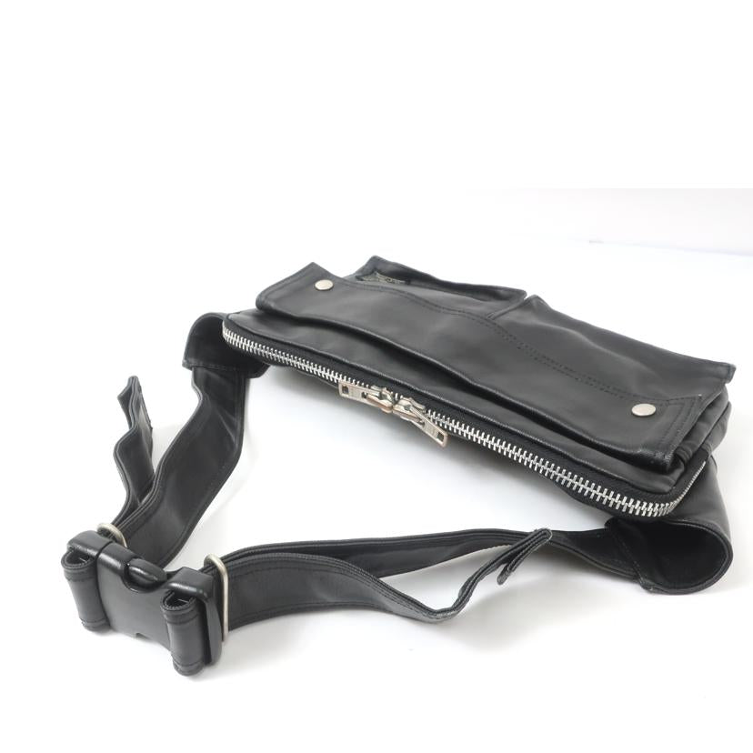 PORTER ポーター/フェイクレザーボディーバッグ ブラック//ABランク/65