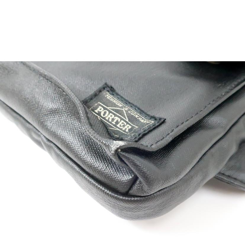 PORTER ポーター/フェイクレザーボディーバッグ ブラック//ABランク/65
