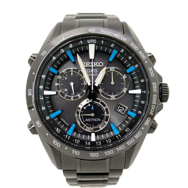 SEIKO セイコー 腕時計 8X82-0AC0 ASTRON GPS 黒文字盤/アストロン/ブルーインデックス/電波ソーラー/SBXB013//471***/Bランク/69