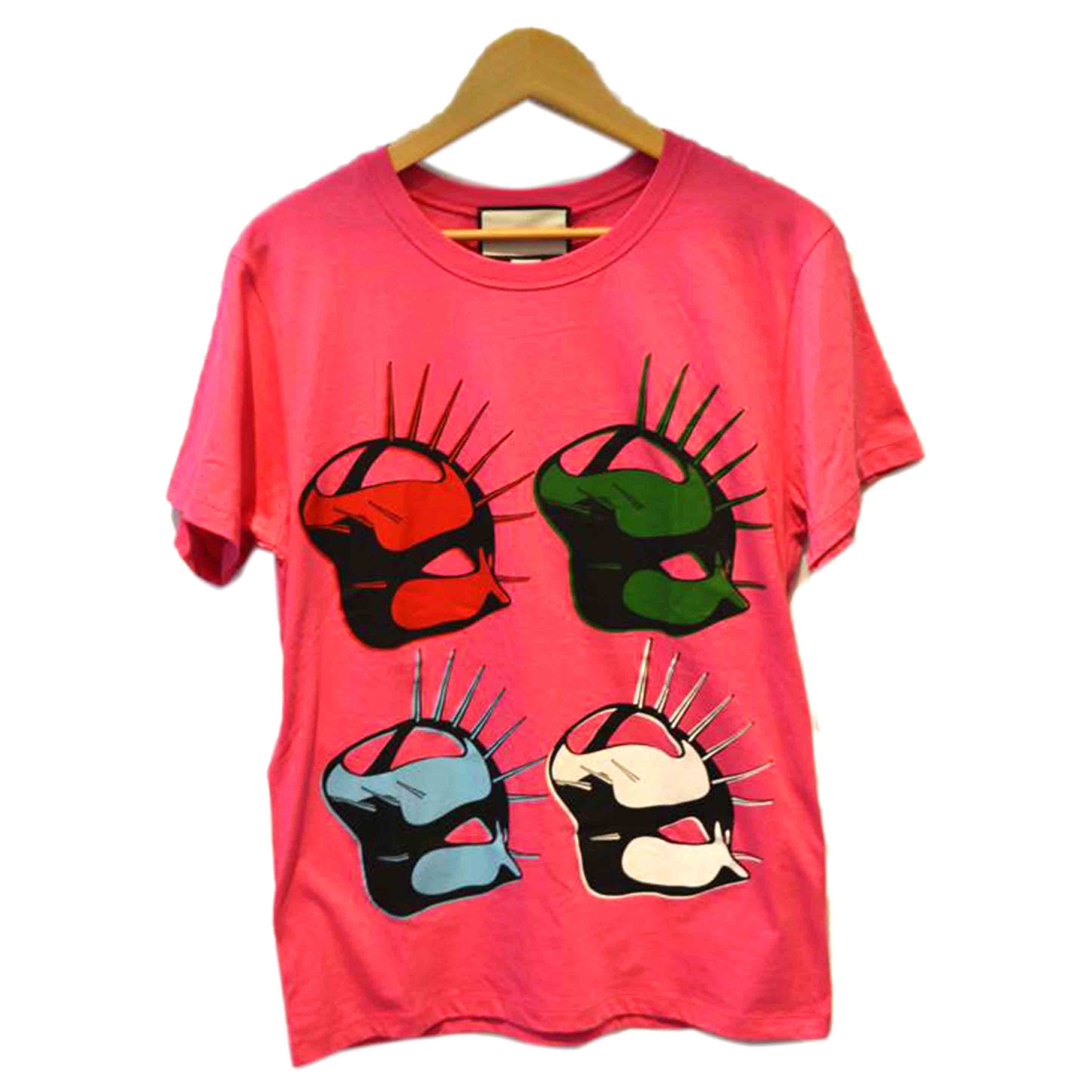 GUCCI グッチ/マニフェストロゴTシャツ/XSサイズ/ピンク/492347//Sランク/89