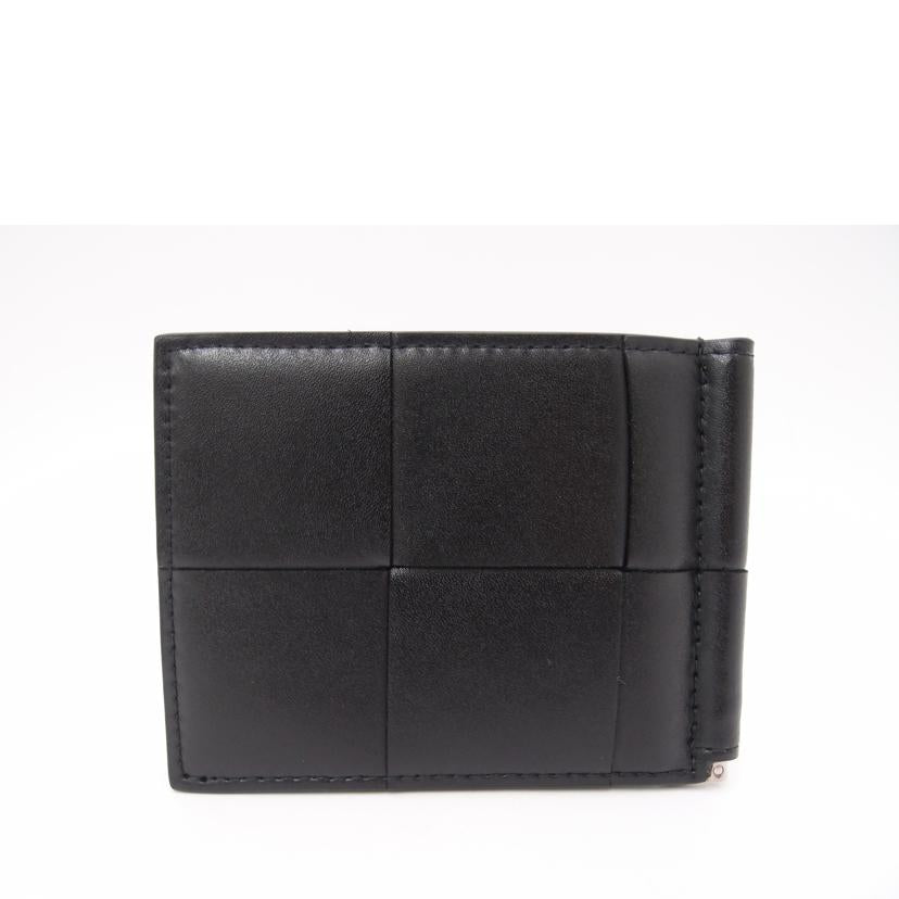 BOTTEGA VENETA ボッテガヴェネタ/マキシイントレチャート二つ折り札入れ/ブラック//Aランク/69