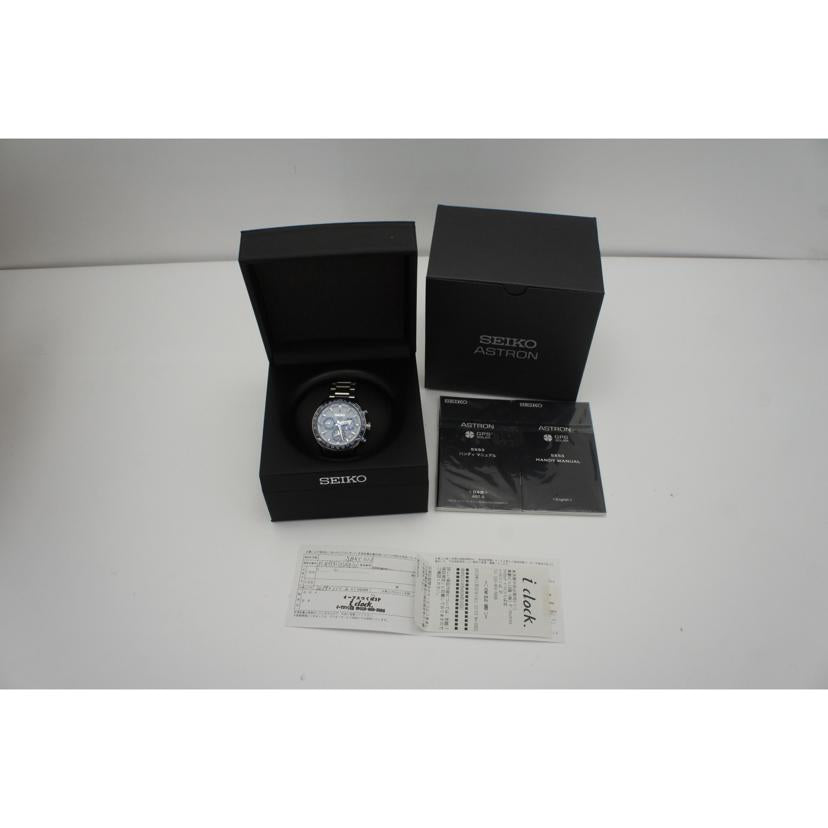 SEIKO セイコー/アストロン・ホワイト/SS/GPS電波ソーラー/SBXC013//950***/ABランク/01