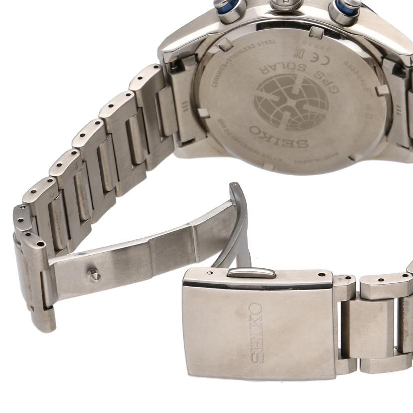 SEIKO セイコー/アストロン・ホワイト/SS/GPS電波ソーラー/SBXC013//950***/ABランク/01