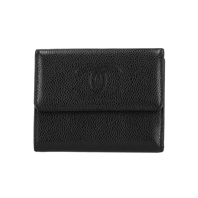 CHANEL シャネル/ココマーク三つ折り財布/キャビアスキン/A13226//680****/ABランク/93