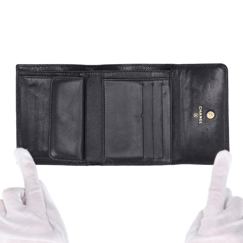 CHANEL シャネル/ココマーク三つ折り財布/キャビアスキン/A13226//680****/ABランク/93