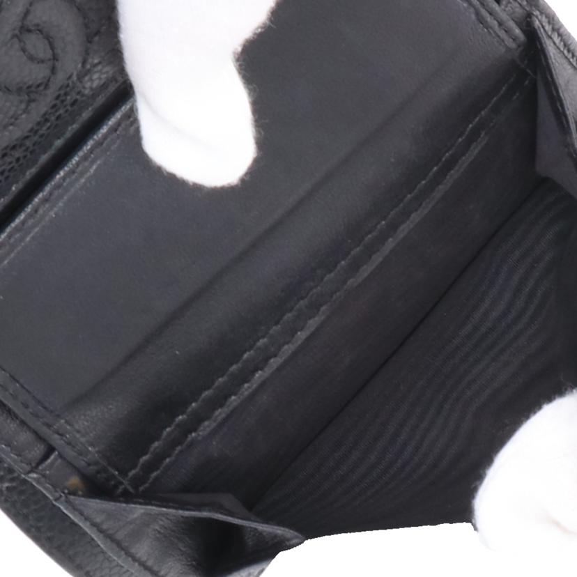 CHANEL シャネル/ココマーク三つ折り財布/キャビアスキン/A13226//680****/ABランク/93