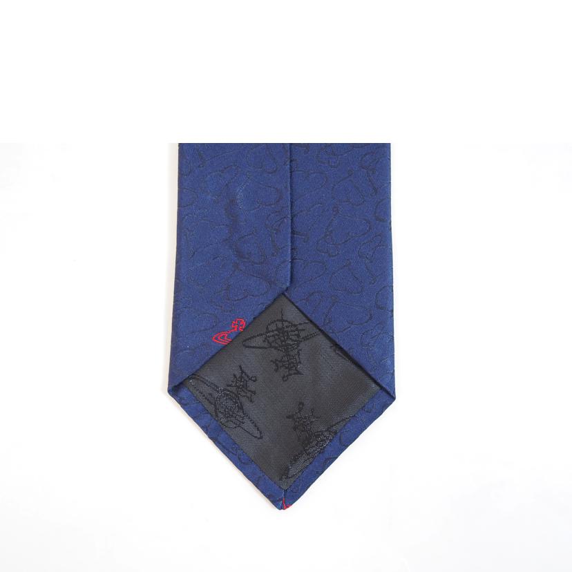 Vivienne Westwood ヴィヴィアンウエストウッド/ハート柄ペイズリー ネイビー ネクタイ/81050004-W00SU//SAランク/71