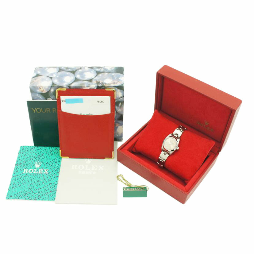 ROLEX ロレックス/オイスターパーペチュアルレディース/ピンクダイアル/76080//Y30****/Aランク/19