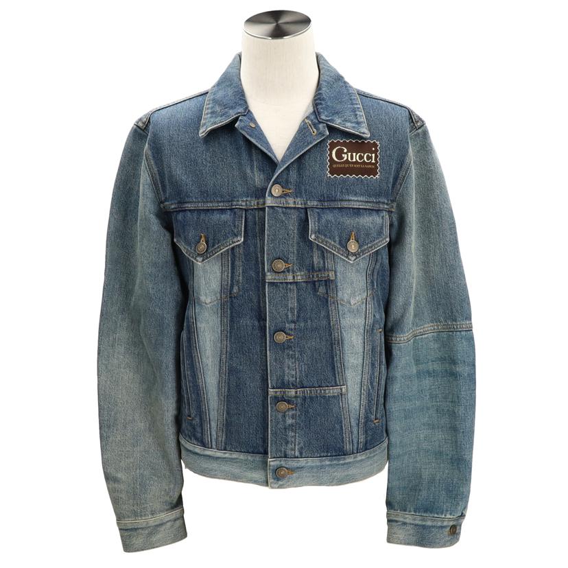 GUCCI グッチ GUCCI パッチワークデニム トラッカージャケット サイズ48(175/92A)/パッチワークデニム トラッカージャケット/623328XDA8J//ABランク/37