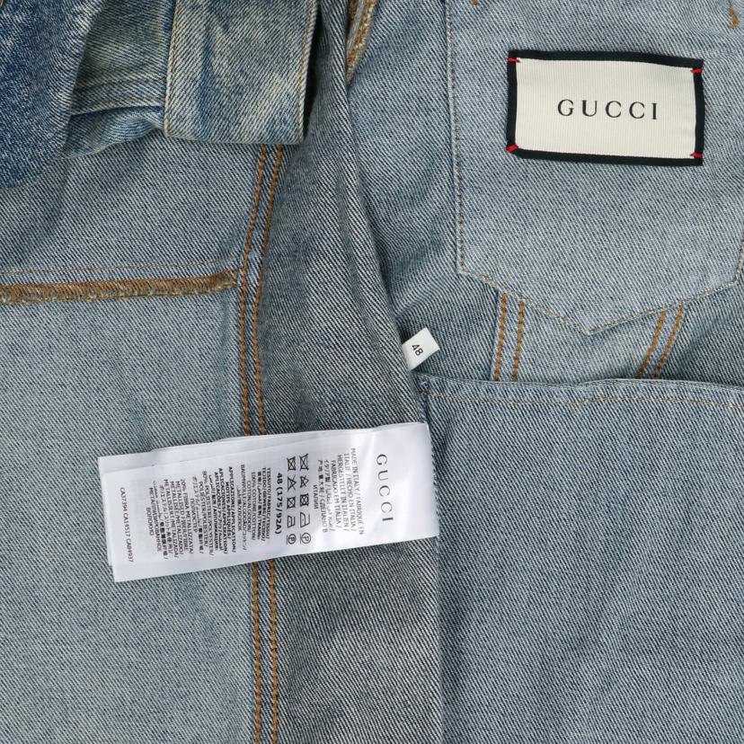 GUCCI グッチ GUCCI パッチワークデニム トラッカージャケット サイズ48(175/92A)/パッチワークデニム トラッカージャケット/623328XDA8J//ABランク/37